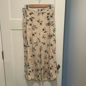 Floral Cream Trousers